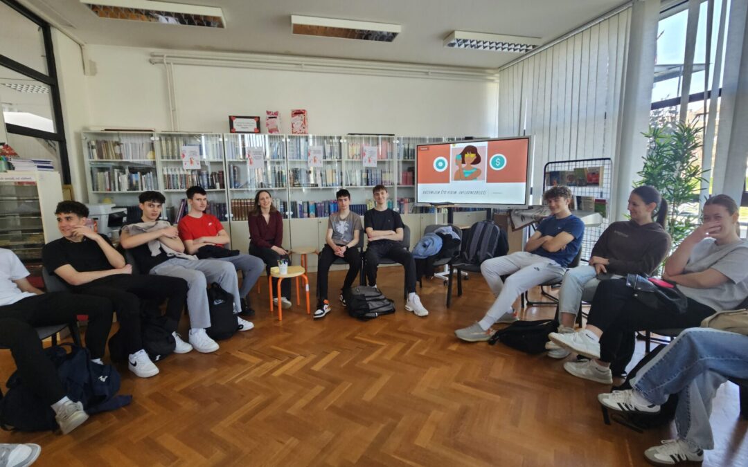 Provedene radionice Ja na internetu – influenceri i slika o sebi